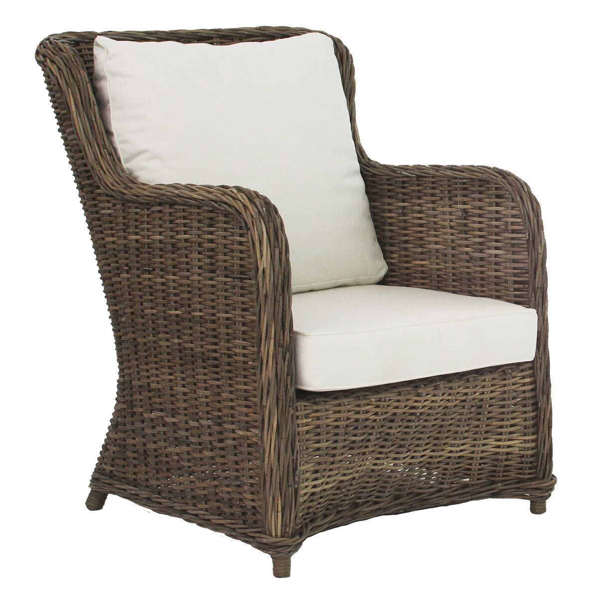 Spring Chair Madison Madison Armchair and Footstool - Cane Wicker Industries